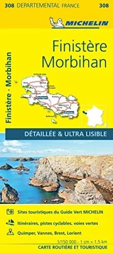 Brittany michelin local map - brittany,