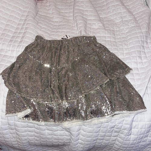 Zara sparkly gray skirt - sparkly, size