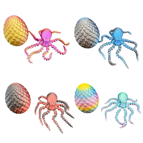 Printed articulated octopus - 3d,