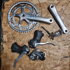 Shimano Sora 2x8 Speed Groupset Crankset, Shifters, F & R Derailleurs – Silver