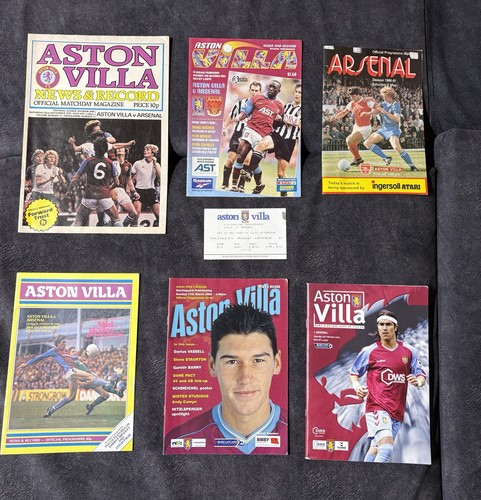 Aston villa programmes - villa, x6