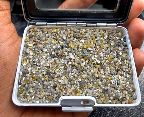 Uncut diamond lot multicolor - uncut,