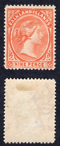 Falkland sg35 pale - sg35, 9d
