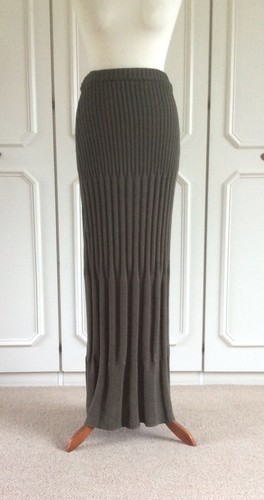 Hebedding long maxi skirt knit