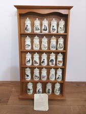 Vintage Lesley Anne Ivory Cats Spice Jars Set with Rack Set with Recipe Cards