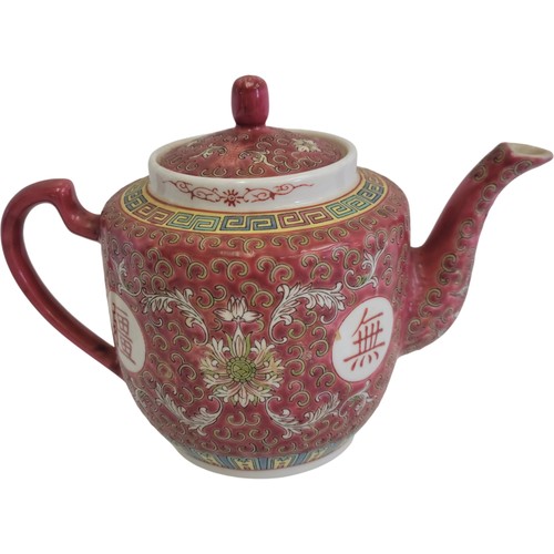 Chinese porcelain teapot - porcelain,