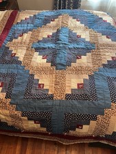 Vintage Handmade Quilt Log