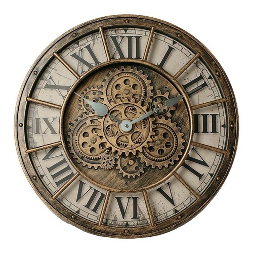 Inches steampunk wall clock - steampunk,