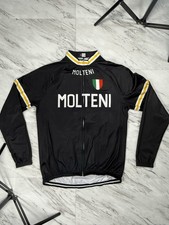 Molteni Retro Cycling Jersey Long Sleeve Black XL #8