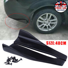 2xRear Bumper Fin Canard Splitter Diffuser Body Kit For Audi A3 A4 S3 S4 A5 UK