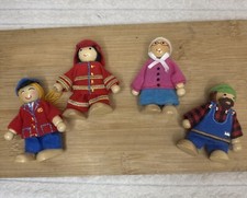 Wooden Dolls House Family