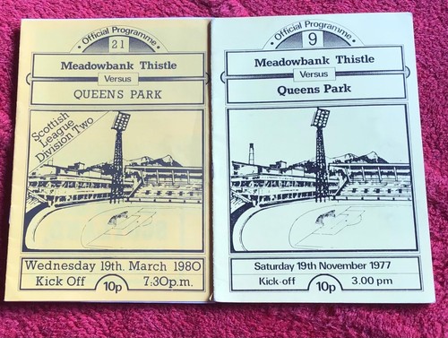 Meadowbank thistle queens - thistle, v