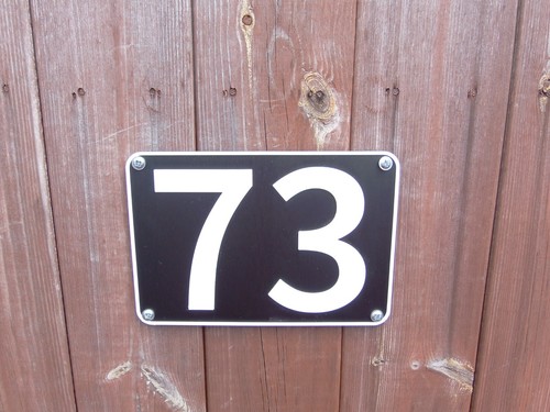 Personalised house number - house,