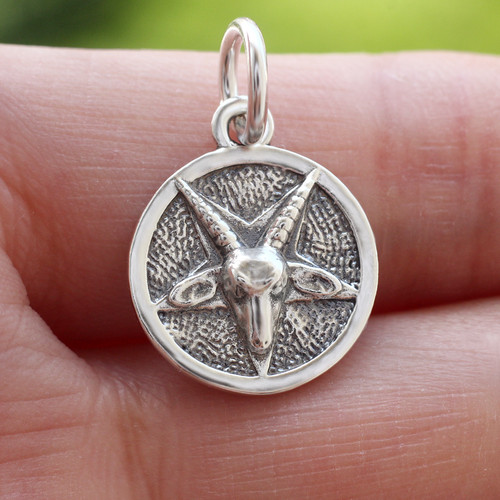 925 sterling silver baphomet - 925,