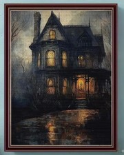 Halloween gothic spooky house