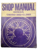Honda CB250/360 SHOP MANUAL AND OWNERS MANUAL