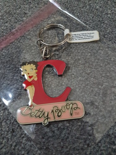 Betty boop initial keyring - betty,