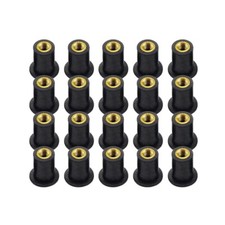 20 x M5 Windscreen Well Rubber Nuts Screw Bolt Fishing Kayak Boat Marine Canoe