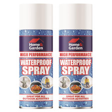 2 x Waterproof Spray For Fabric Cloth Shoe Leather Jacket Camping Hiking 300ML