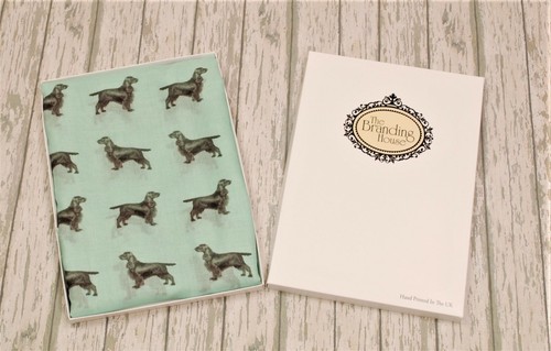 Field spaniel dog - field, print