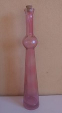 Tall Pink Glass Vase