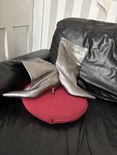 Zara Silver Faux Leather