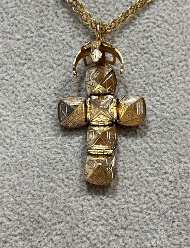 Vintage 9ct gold silver - on,