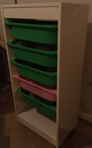 Ikea white trofast storage - ikea,
