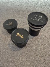 3 x Opteka Fisheye Wide Angle and hd telephoto lenses