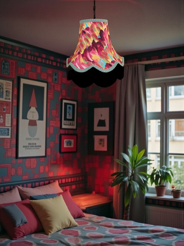 Hot pink feather table