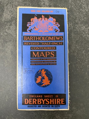 Vintage bartholomew derbyshire - vintage,