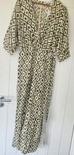 Mango Jumpsuit Cream And Green