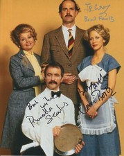 John Cleese Prunella Scales & Connie Booth Hand Signed 8x10 Photo Autograph
