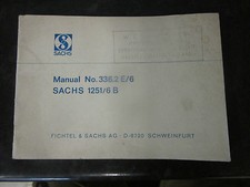 NOS SACHS 125 OWNER / SERVICE MANUAL MX TWINSHOCK DKW WASSELL MONARCH KTM