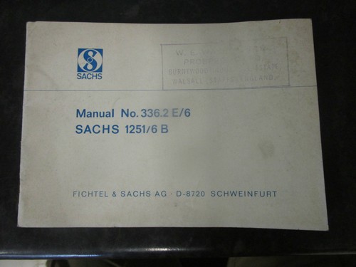 Nos sachs 125 - /, service