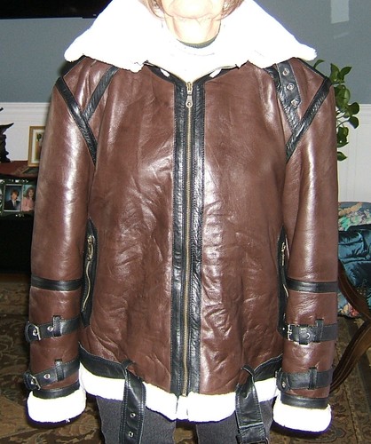Men bomber jacket leather - men's, /