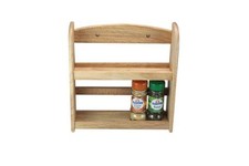 apollo wooden 2-tier spice rack