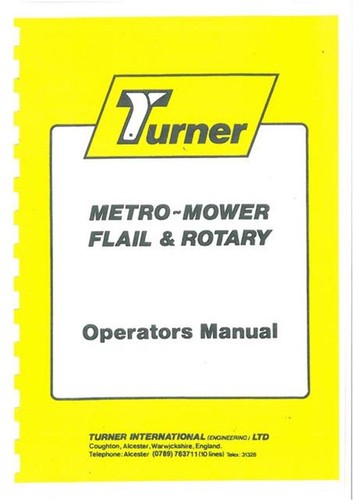 Turner walk behind metro - turner, walk-behind