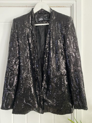 Zara black sequin - zara, embellished
