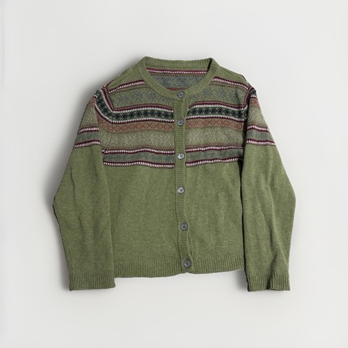 Woolovers fair isle moss green - woolovers,