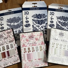 3 Tattered Lace 3D Decoupage Die Sets With CDs