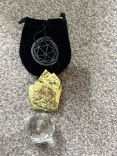 The Crystal Maze Experience Clear Crystal Gemstone Ball and golden tickets 