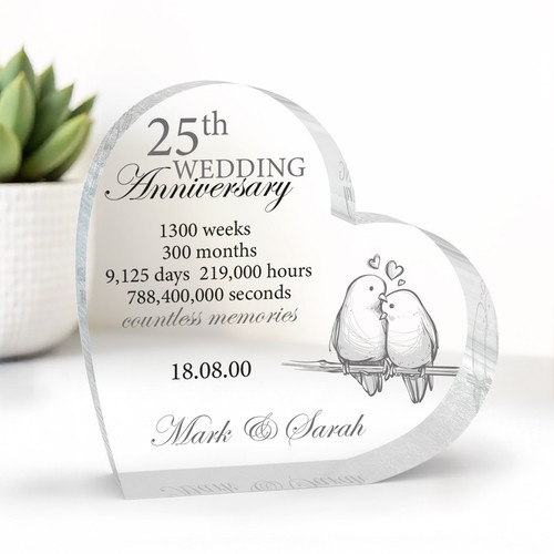 Personalised silver 25th - personalised,