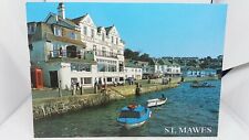 Vintage Postcard Ship & Castle Hotel The Quay St Mawes Cornwall 