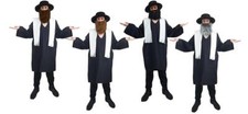 Adults Rabbi Preacher Religous Teacher Jewish Jew Fancy Dress Costume