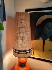 60cm large West German Lampshade  Vintage 60s 70s Lamp natural original fat lava