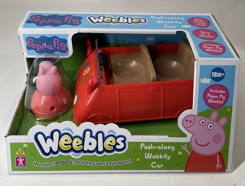 Peppa pig weebles push along - pig, push-along