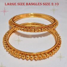 Real looking 22ct gold plated BANGLES Indian  gold bangles Bracelets 2.10