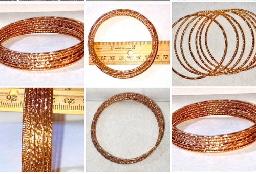 Bronze twist bangle - 7,
