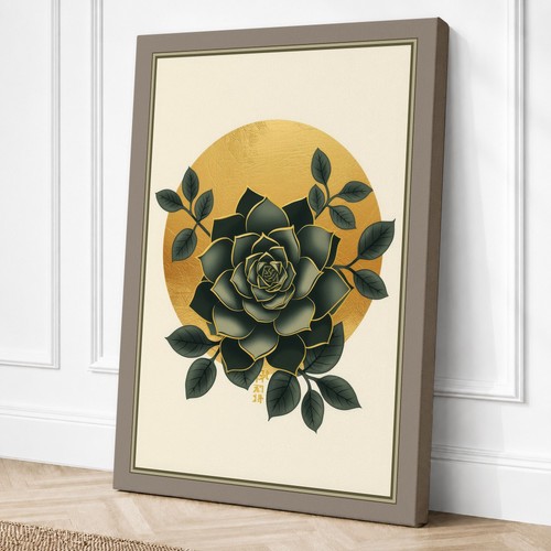 Gray rose with golden - gray,